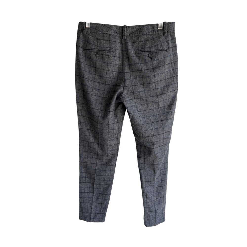 Beautiful THEORY size 2‎ gray wool check pants - Picture 3 of 8